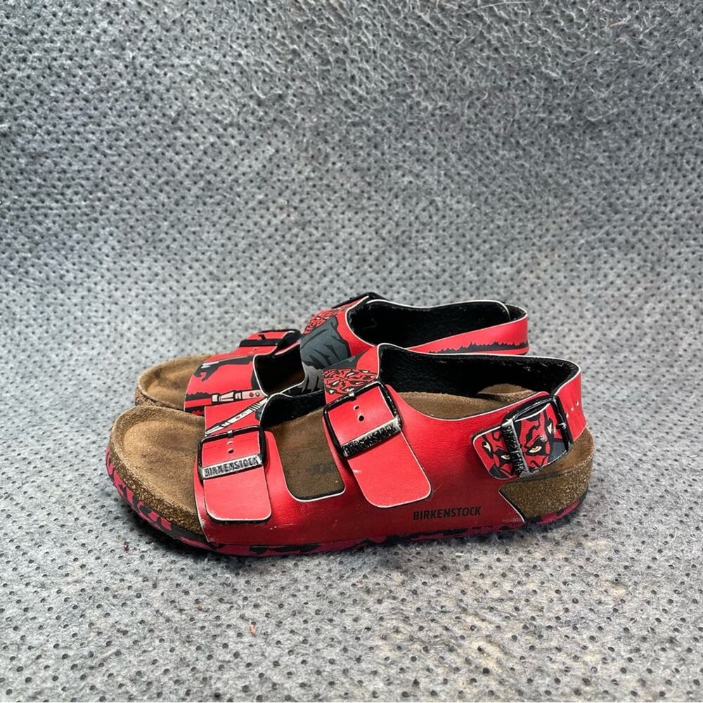 Birkenstock Darth Maul Red Black Sandals Size 5 Boys